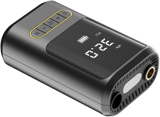 Elektrische Fietspomp – Auto & Fiets – 10 BAR / 150 PSI – LCD – LED‑Zaklamp – 2000 mAh – Draagbare Compressor — afbeelding 4