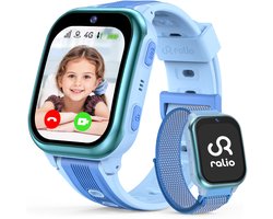 Ralio R5 Plus - GPS horloge kind - 4G - Smartwatch Kinderen Met Simkaart - Video bellen& SOS-knop - GPS Tracker Kind - Schoolmodus - Waterdicht Kinderhorloge - Stappenteller, Geofencing -Cadeaus voor Jongens en Meisjes