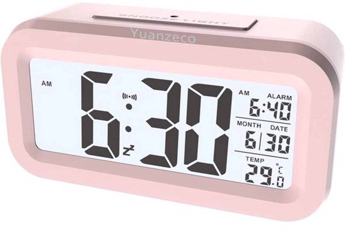 Digitale Wekker met Groot LCD Display, Snooze en Nachtlampje
