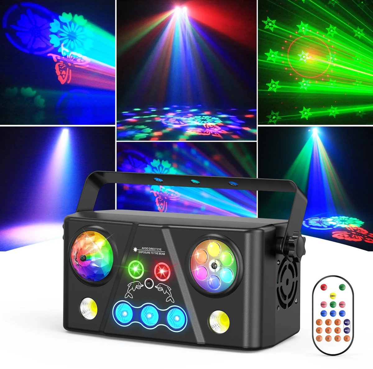 Lamor Discolamp - Discolampen - Licht en Effect - Podiumlicht - Lichtshow - Party Lights - DJ - 40 W - 90–240 V - 50/60 Hz