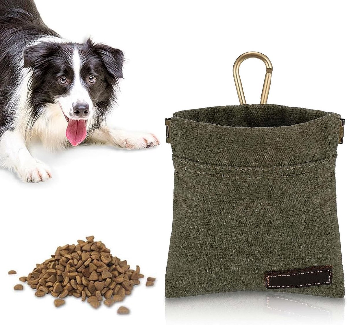 Honden Snacktas voor Training, Waterdichte Pouch met Automatische Sluiting, Ideaal voor Puppy’s en Dagelijks Gebruik