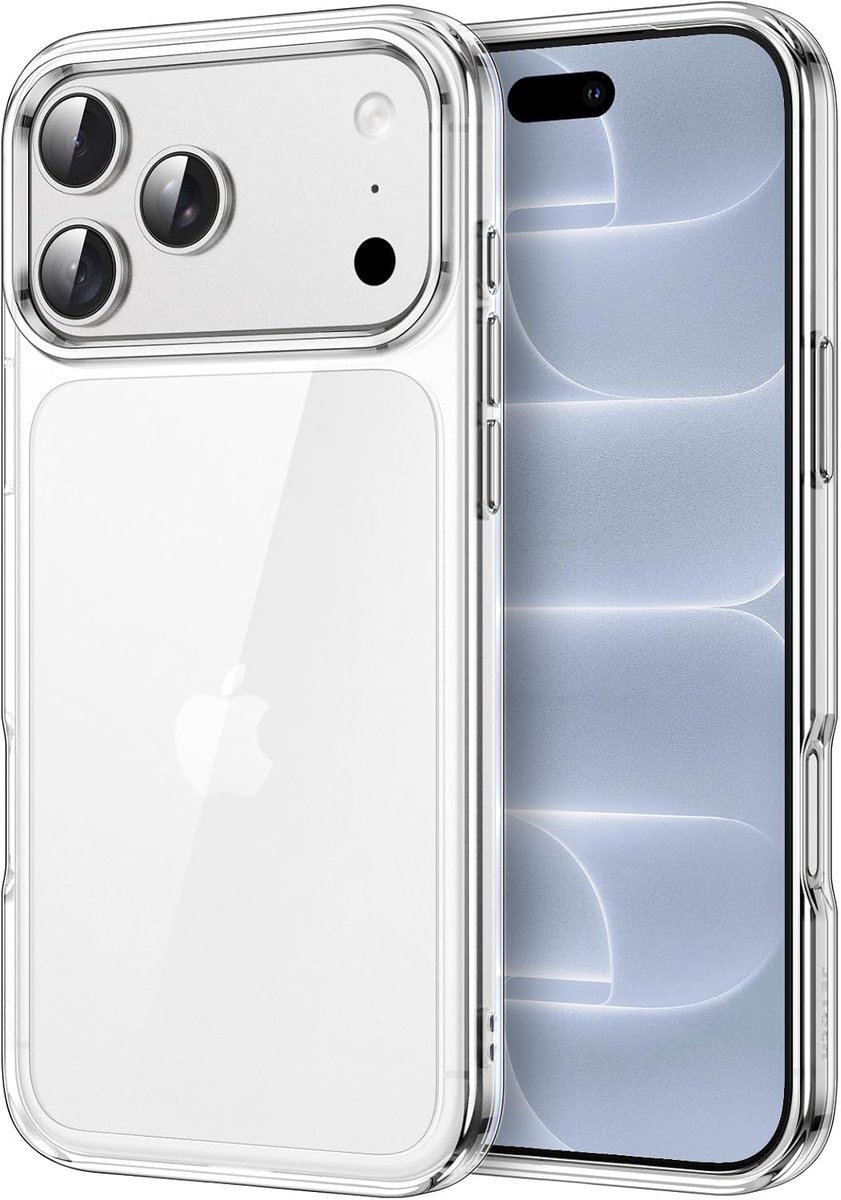 Zandarix Hoesje Geschikt voor Apple iPhone 18 Pro Max - Niet Vergelend - Schokbestendig - Krasbestendig - Doorzichtig Bumper - Back Cover Hoesje - Transparant