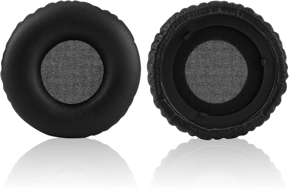Vervangende Oorkussens voor Draadloze Hoofdtelefoons met Geheugenfoam en Kunstleer - Zwart - Comfortabel en Duurzaam