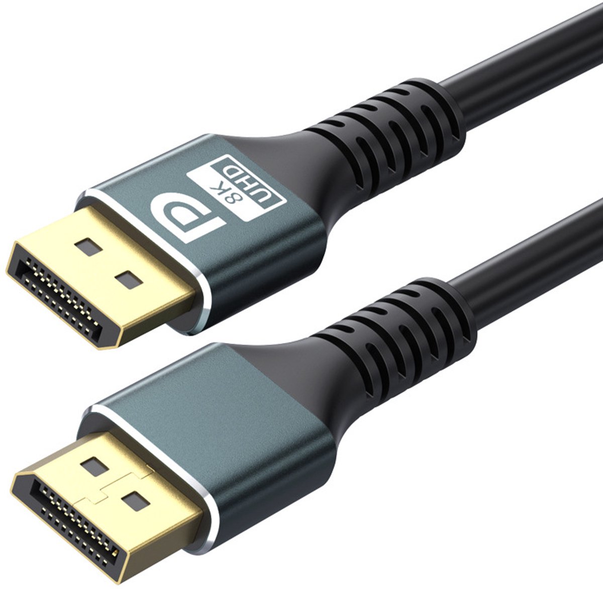 Image of Rayofi DisplayPort kabel - 8K 60Hz - 4K 144Hz - 32,4 Gbps - DisplayPort 1.4 - DisplayPort naar DisplayPort - DP-kabel - 1 meter - zwart