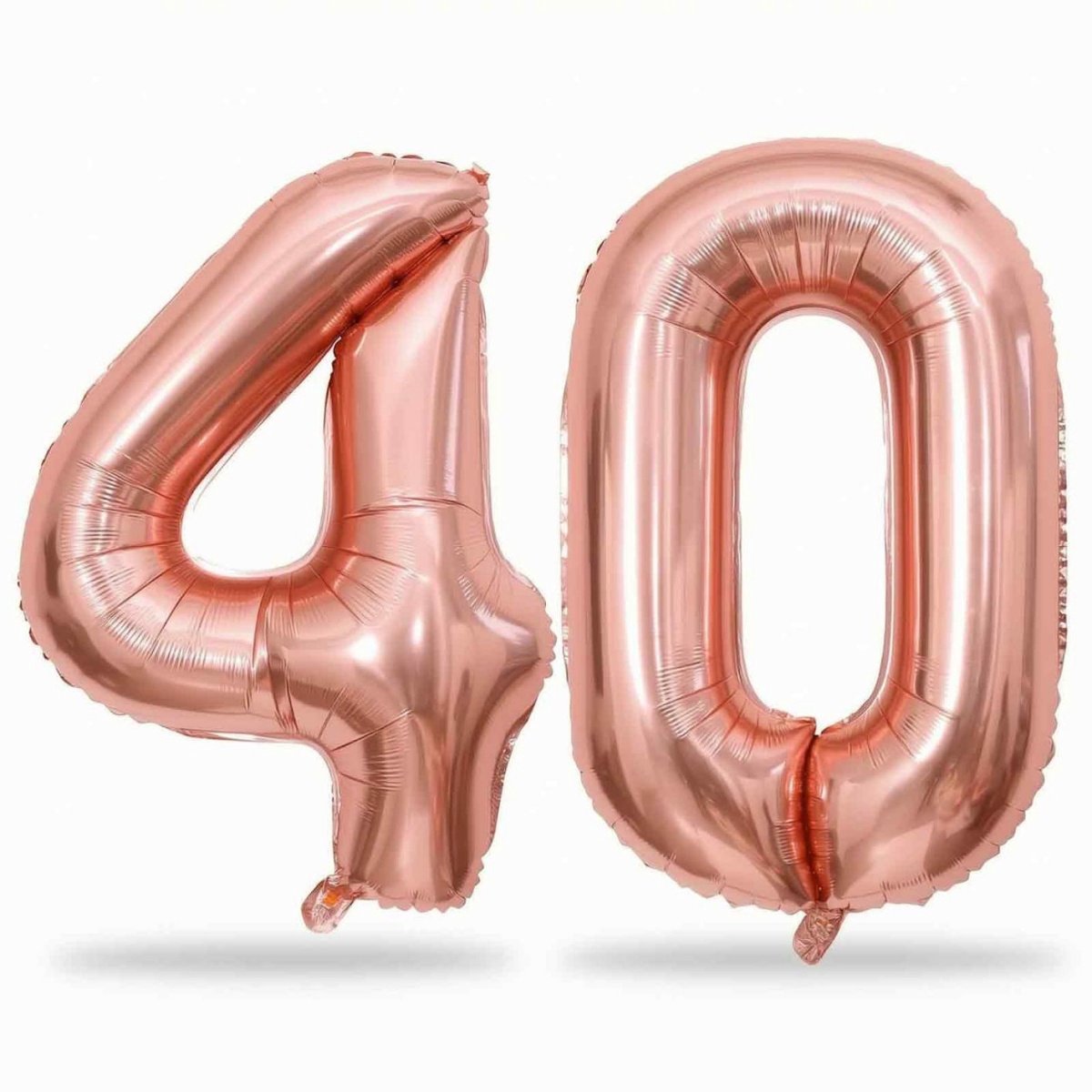 SSTRWGOOD 40 Inch Kinderballonnen Set - Folienballon Cijfer 40 - Decoratieballon Roségoud - Mooi en Duurzaam, Niet Makkelijk Stuk - Geschikt voor Verjaardagsfeestjes en Feestdecoraties - Plastic - 1 Stuk