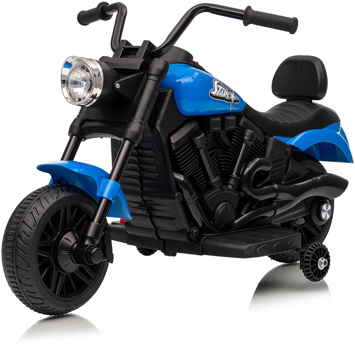Triumpunpre Elektrische Kindermotor 6V - Accuvoertuig - Stevig Design - 18-36 Maanden (Blauw)