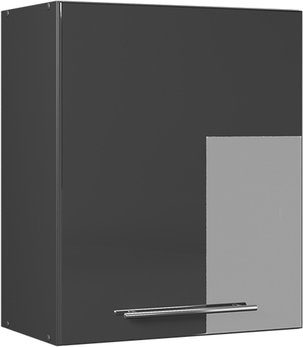 Vicco Hangkast Fame-Line, Antraciet Hoogglans, 60 cm