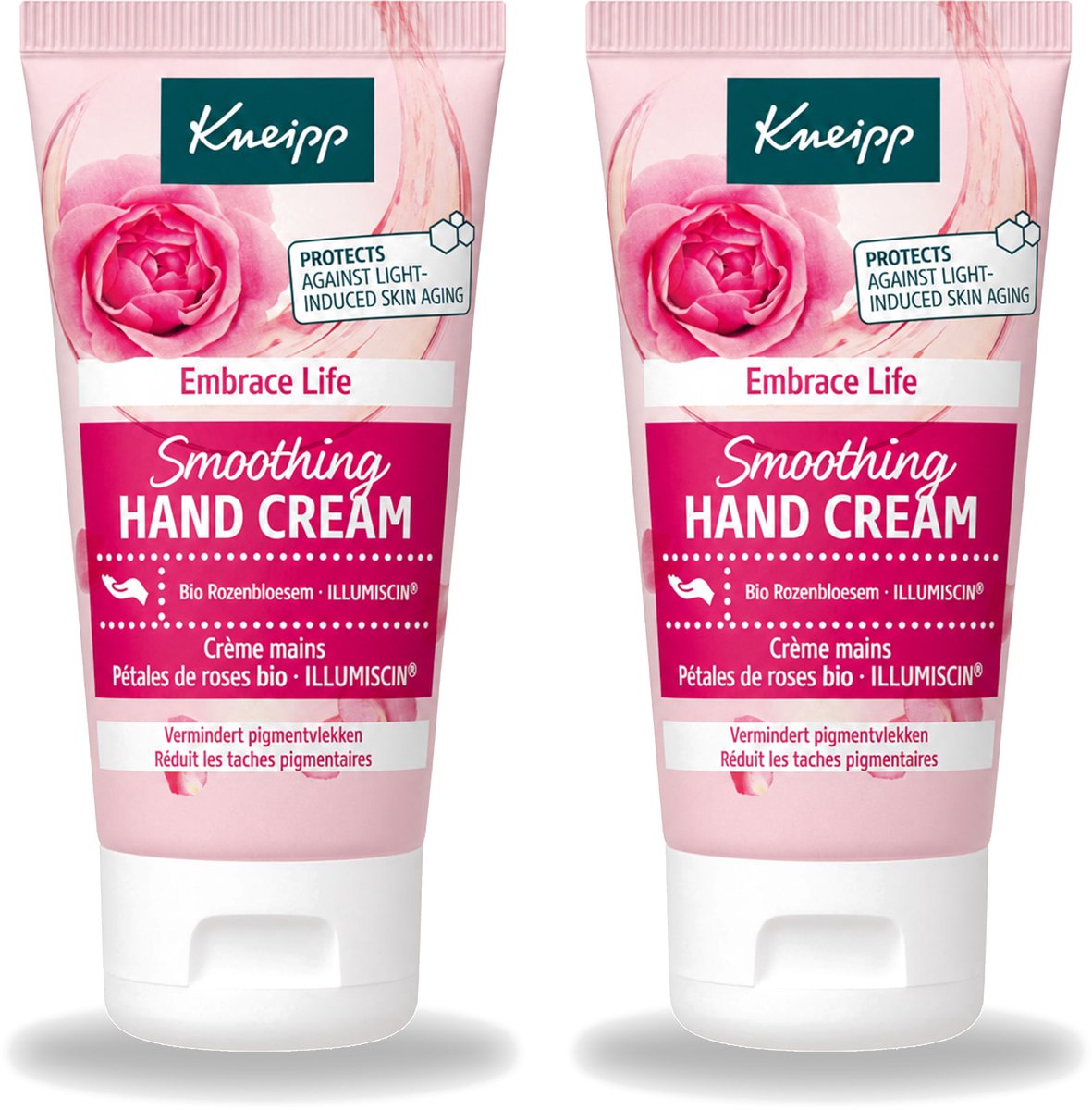 2 x Kneipp - Handcrème - Embrace Life - Anti‑Aging (ILLUMISCIN) - 50 ml - Voordeelverpakking - 2 stuks
