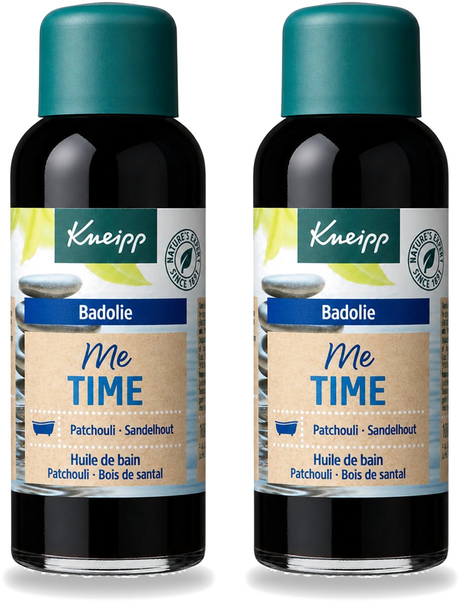 2 x Kneipp - Badolie - Me-Time - Patchouli & Sandelhout - 100 ml - Voordeelverpakking - 2 stuks