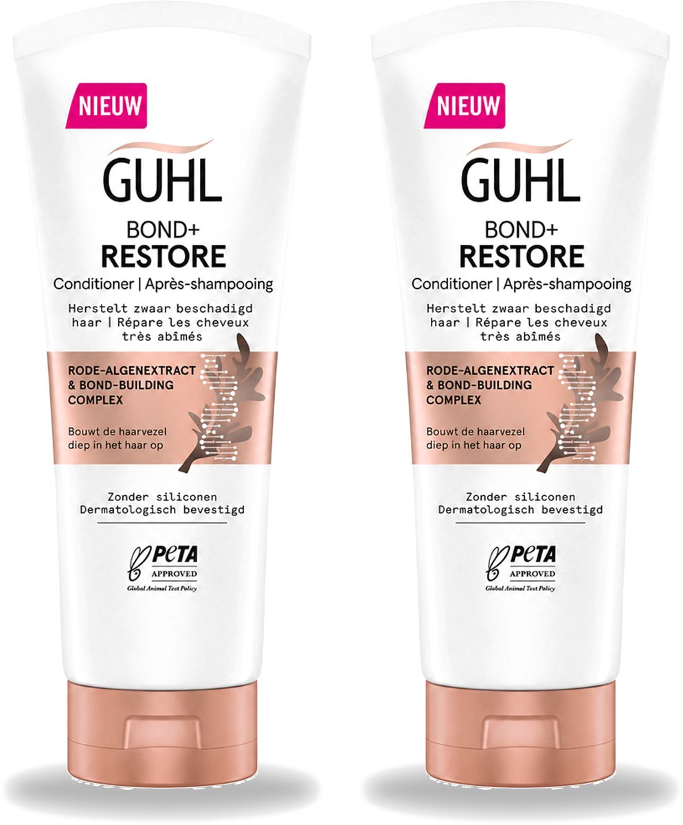 2 x Guhl - Conditioner - Bond+ Restore - 200 ml - Voordeelverpakking - 2 stuks