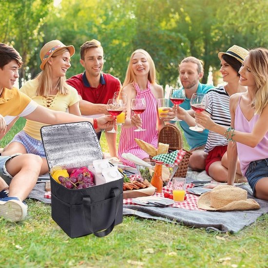 Isolerende Lunchtas 8L voor Vrouwen en Mannen - Vouwbare Waterdichte Picknicktas voor Werk, Kamperen en Reizen — afbeelding 5