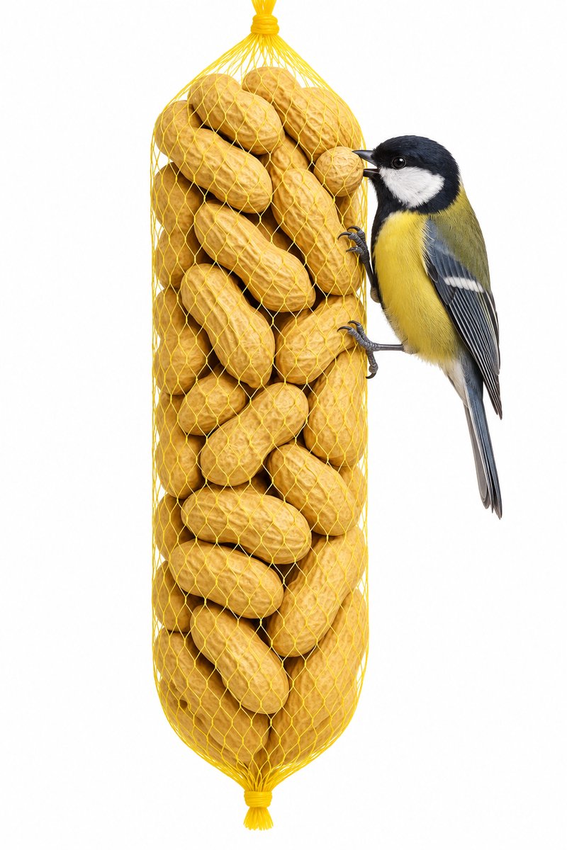 Animalking Pindas Voor Vogels - Vogelvoer - Pindanetjes Doppinda's voor vogels - 400 Gram 5 Stuks