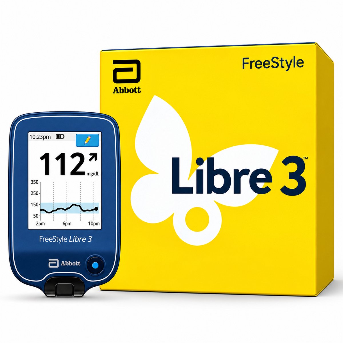 FreeStyle Libre 3 Reader (mg/dL) – Reader voor het FreeStyle Libre 3 (PLUS) Glucosemonitoringssysteem