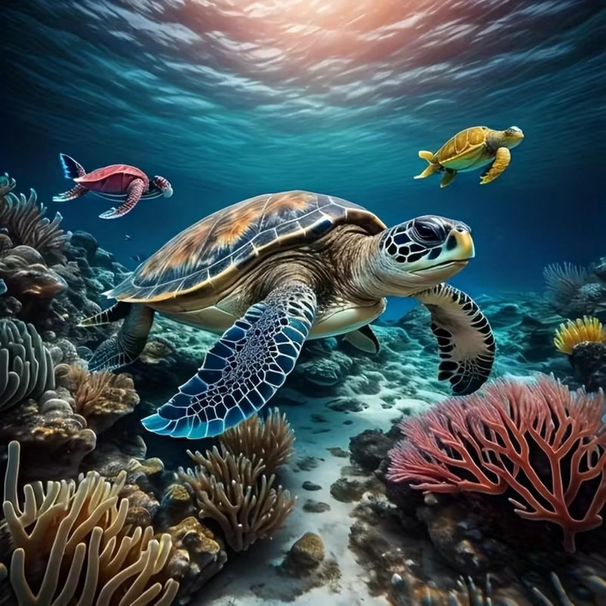 Diamond Painting Schildpad, 5D diamantschilderij, zeeschildpad-motief, doe-het-zelf knutselset voor volwassenen beginners, onderwaterdieren, wanddecoratie, cadeau, creatieve decoratie voor woonkamer
