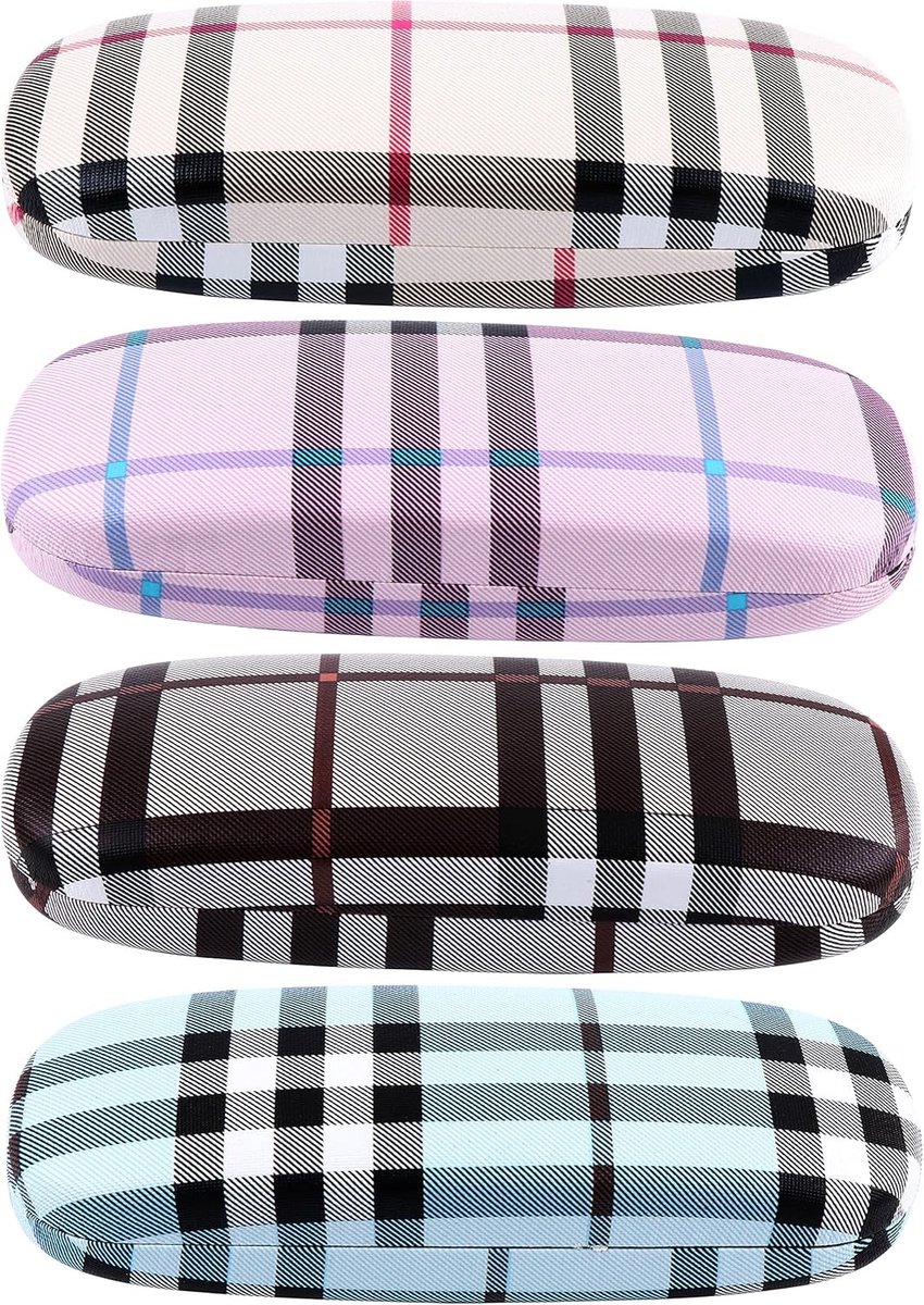Stijlvolle Hard Shell Brilhoes met Schoonmaakdoek - Bescherming voor Zonnebrillen en Correctiebrillen voor Dames en Heren
