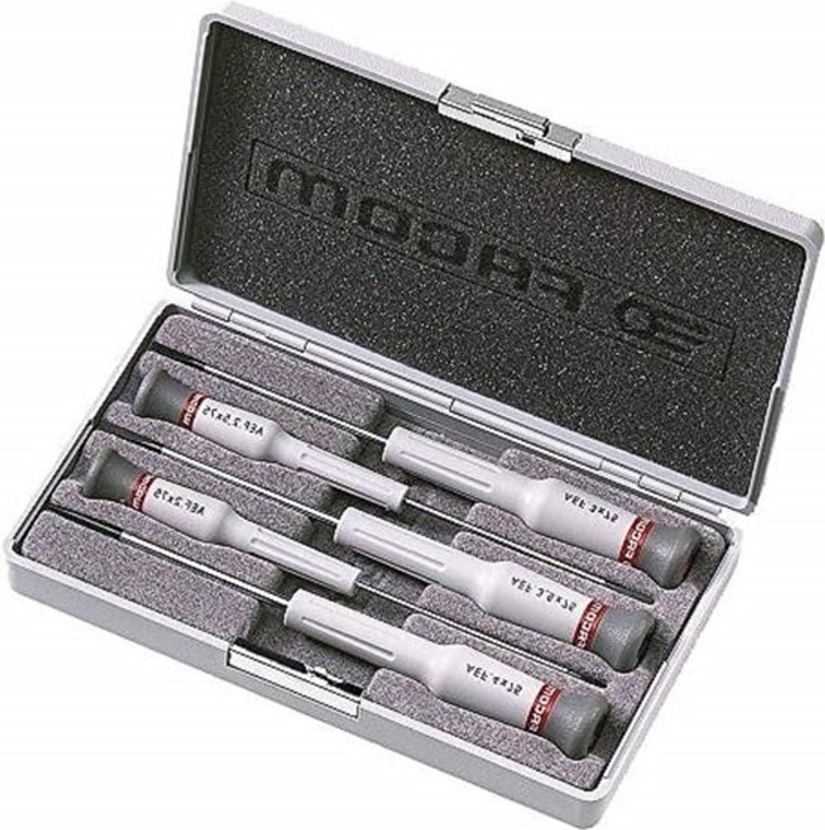 Micro Tech sleuf schroevendraaier met verwisselbare messen - 5-delig in doos - 1 stuk AEF.J2