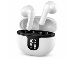 Lifepods s61 draadloze oordopjes - Bluetooth oordopjes - Draadloze oortjes - Oortjes draadloos - Earpods - Sport oordopjes - Geschikt voor Smartphone & Laptop - Wit