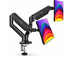 Sounix Monitor Arm 2 Schermen - Dubbele Monitor arm - Monitor Beugel voor 13-32 Inch - Verstelbaar - Universeel - Zwart - S718