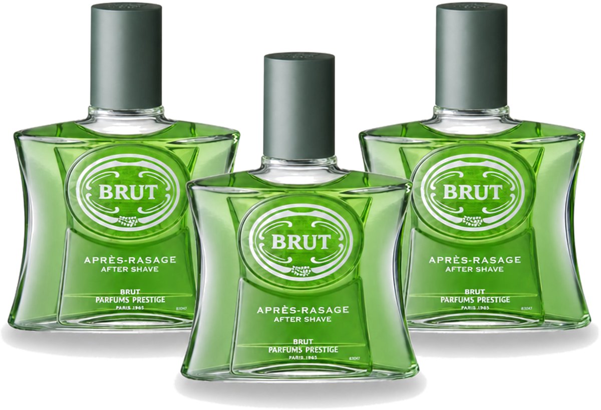 3 x Brut for Men – Aftershave Lotion – 100 ml - Voordeelverpakking - 3 stuks