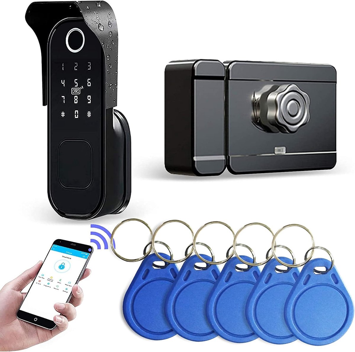 Wifi-slot 5-in-1 wachtwoord, voor vingerafdrukherkenning, app