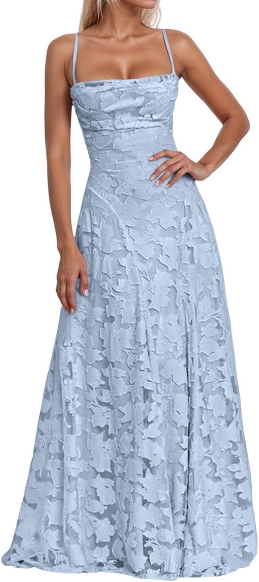 Casual jurk voor dames, elegant, chic, avond, cocktail, ceremonie, grote maat, trapeziumjurk, vintage, vloeiend, effen, modern, A15