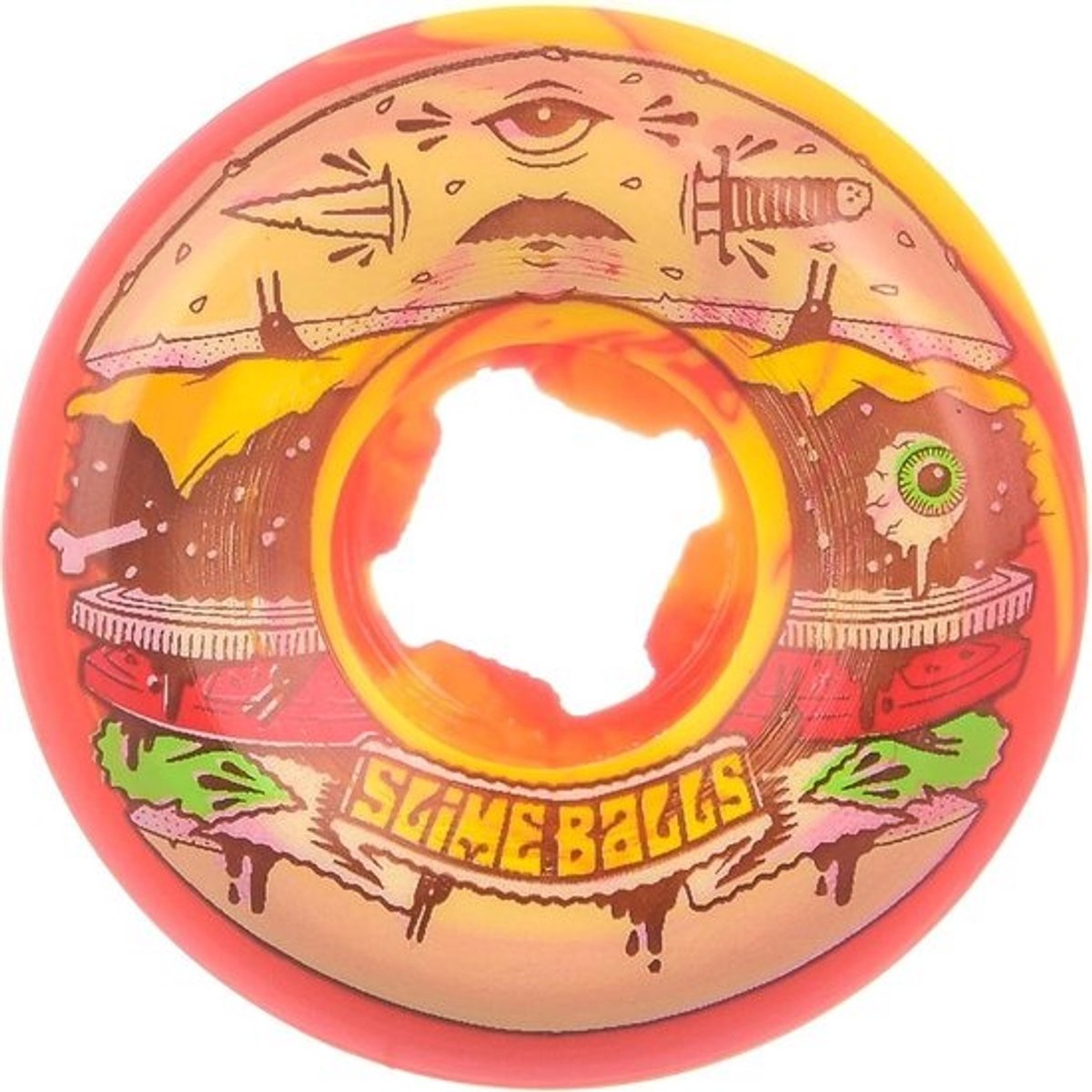 Set van 4 Skateboardwielen 56mm 99A voor Tricks en Rails