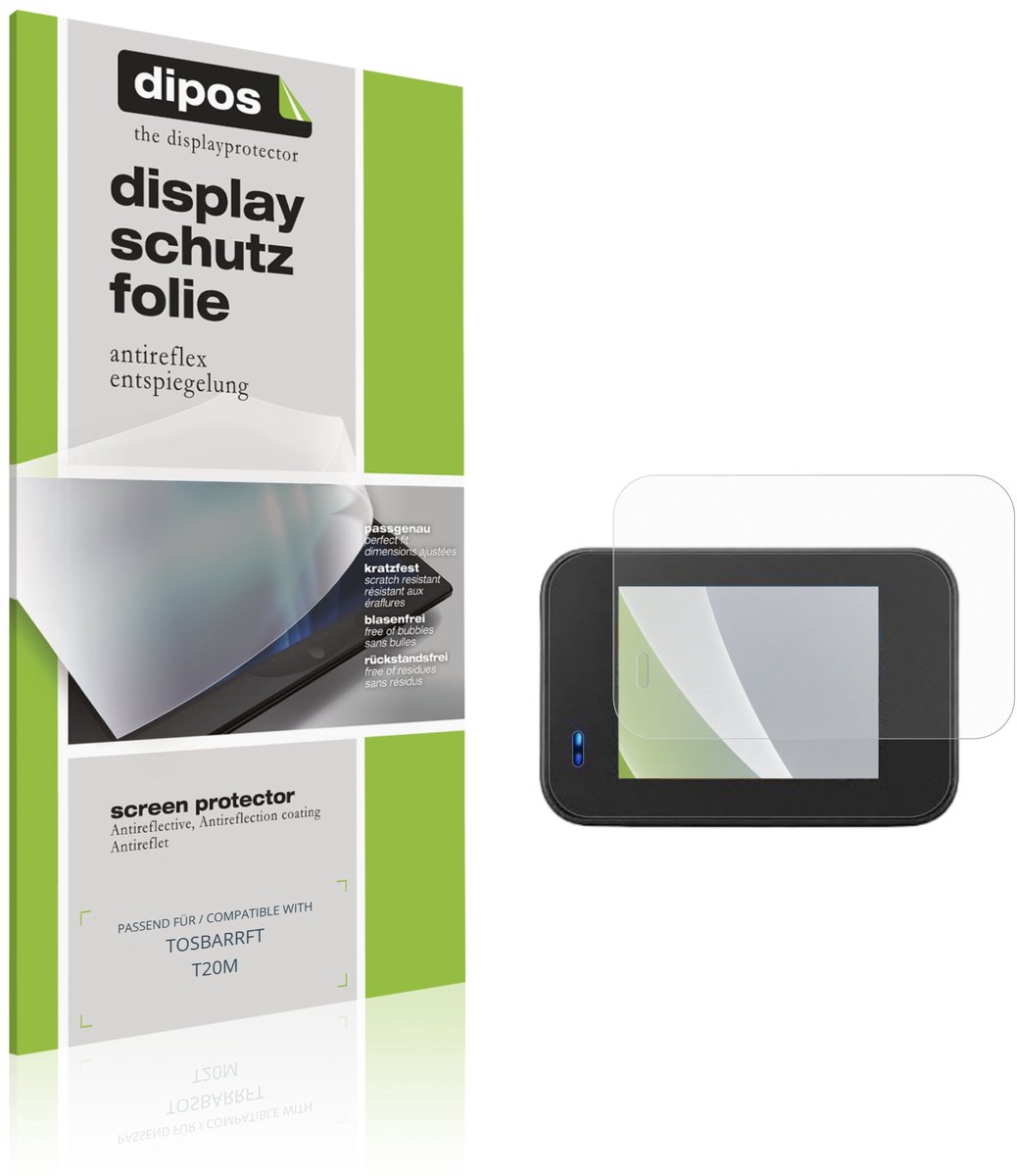 dipos – 4x Matte Beschermfolie geschikt voor TOSBARRFT T20M | Krasbestendige & antireflecterende Screenprotector Ultra-Thin