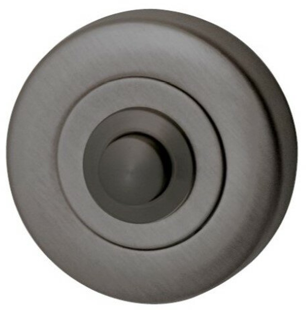 Studio Mariani Artax beldrukker rond PVD gun metal - 2-draads aansluiting - Volledig weersbestendig - Geschikt voor buitengebruik bij de voordeur - Opbouwmontage