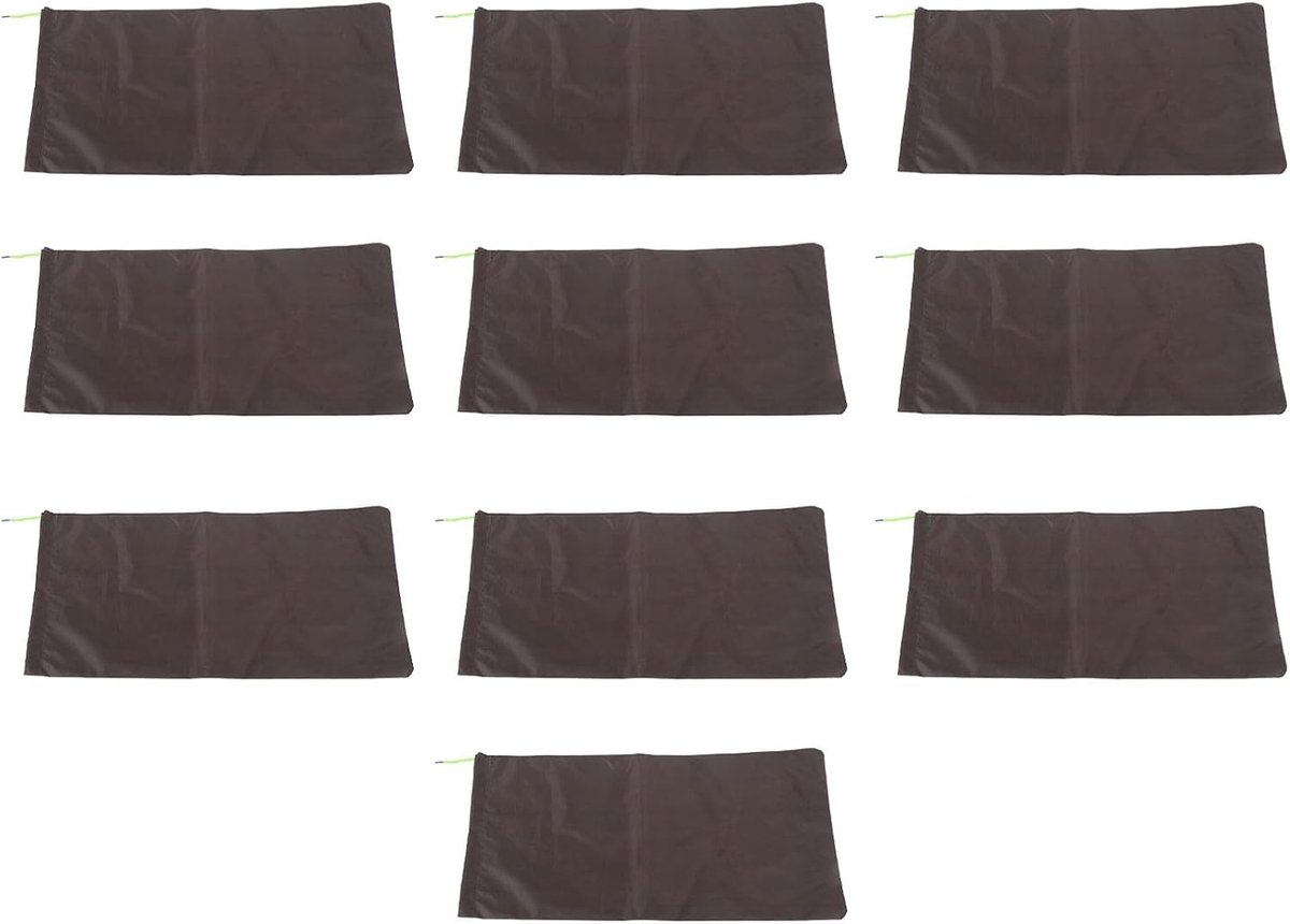 Zandzakken Voor Overstromingen, Zandloze Zandzakken Trekkoord Overstromingswaterbarrières Polyester Damzak, Herbruikbare Zandzakken Voor (Bruin)