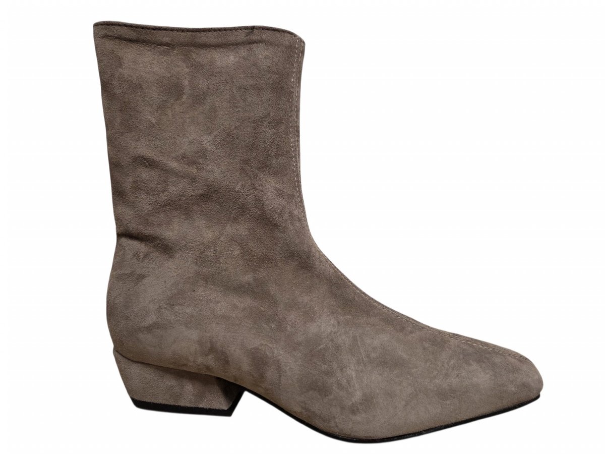 Gianluca Pisati Isabel Camoscio Enkellaarzen Taupe Suede Dames - Taupe - 43