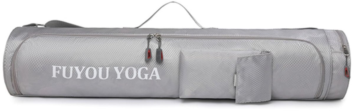 Yogatas opvouwbaar 76 x 15,5 cm - zilver - draagbaar - ideaal voor yoga en pilates - ShopVlot