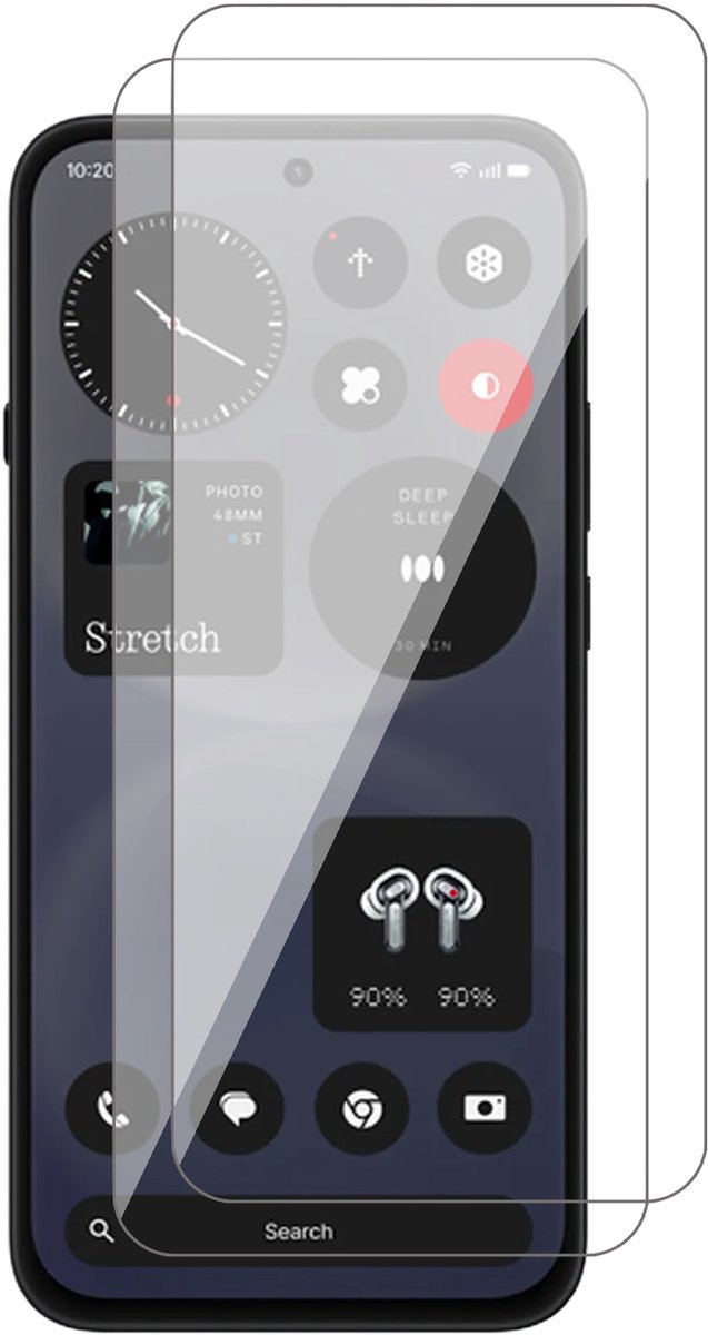 Screenprotector geschikt voor Nothing Phone 4b – 2 Stuks – UltraClear Gehard Glas – Case Friendly – 9H Krasbestendig