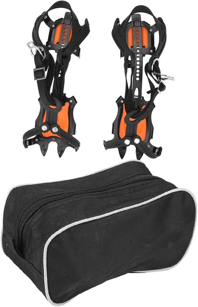 Draagbare 10-tands sneeuwkrampen voor outdoor sporten, antislip ijsklemmen voor stevige grip op ijs