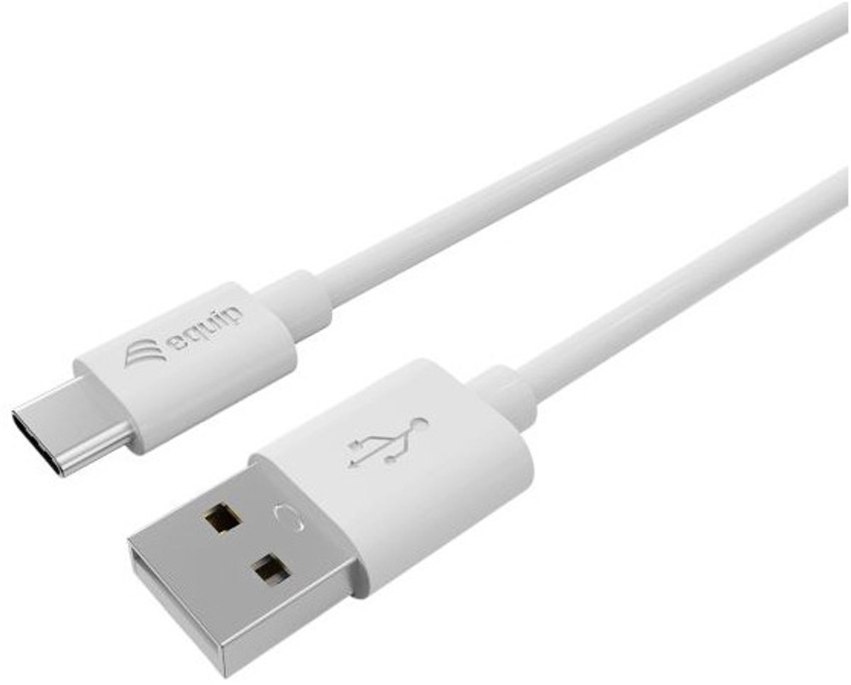 Equip 128848 USB-kabel USB 2.0 2 m USB A USB C 0,48 Gbit/s Wit