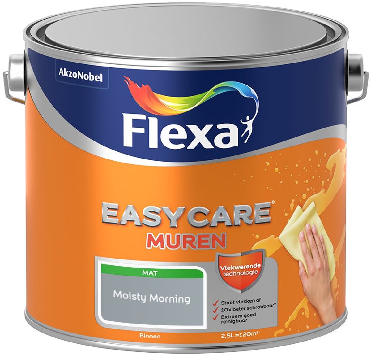 Flexa - Easycare Muren - Moisty Morning - 2,5 L - Kleur Van Het Jaar 2027