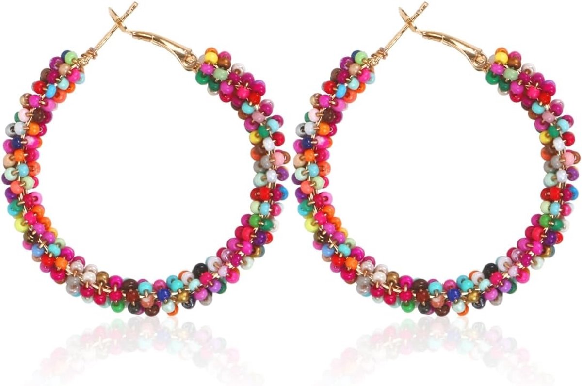 Carnaval oorbellen voor kostuums en Halloween, kleurrijke accessoires voor feestelijke looks