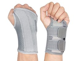 NuCamper Wrist Bandages, Men And Women Carpal Tunnel Splint, Adjustable Wrist, Right and Left Hands, For Carpal Tunnel Syndrome, Tendonitis, Arthritis and Sprains, Wrist Support For Training