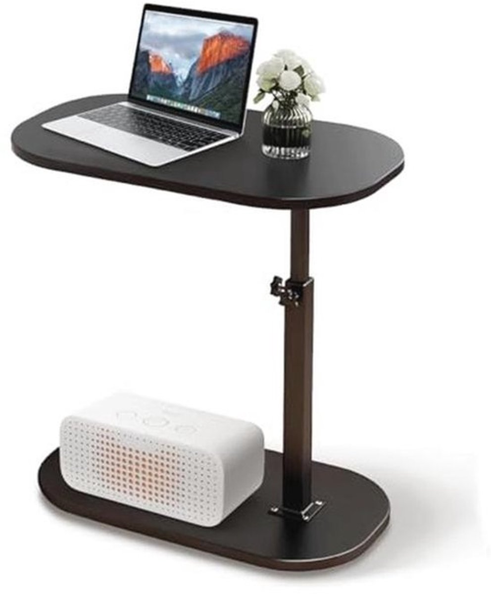 Verstelbare C-vormige Bijzettafel - 360° Draaibaar, Modern en Compact