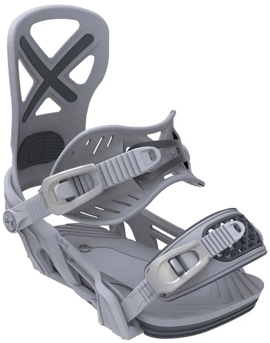 Bent Metal Anvil Snowboardbindingen Grijs M