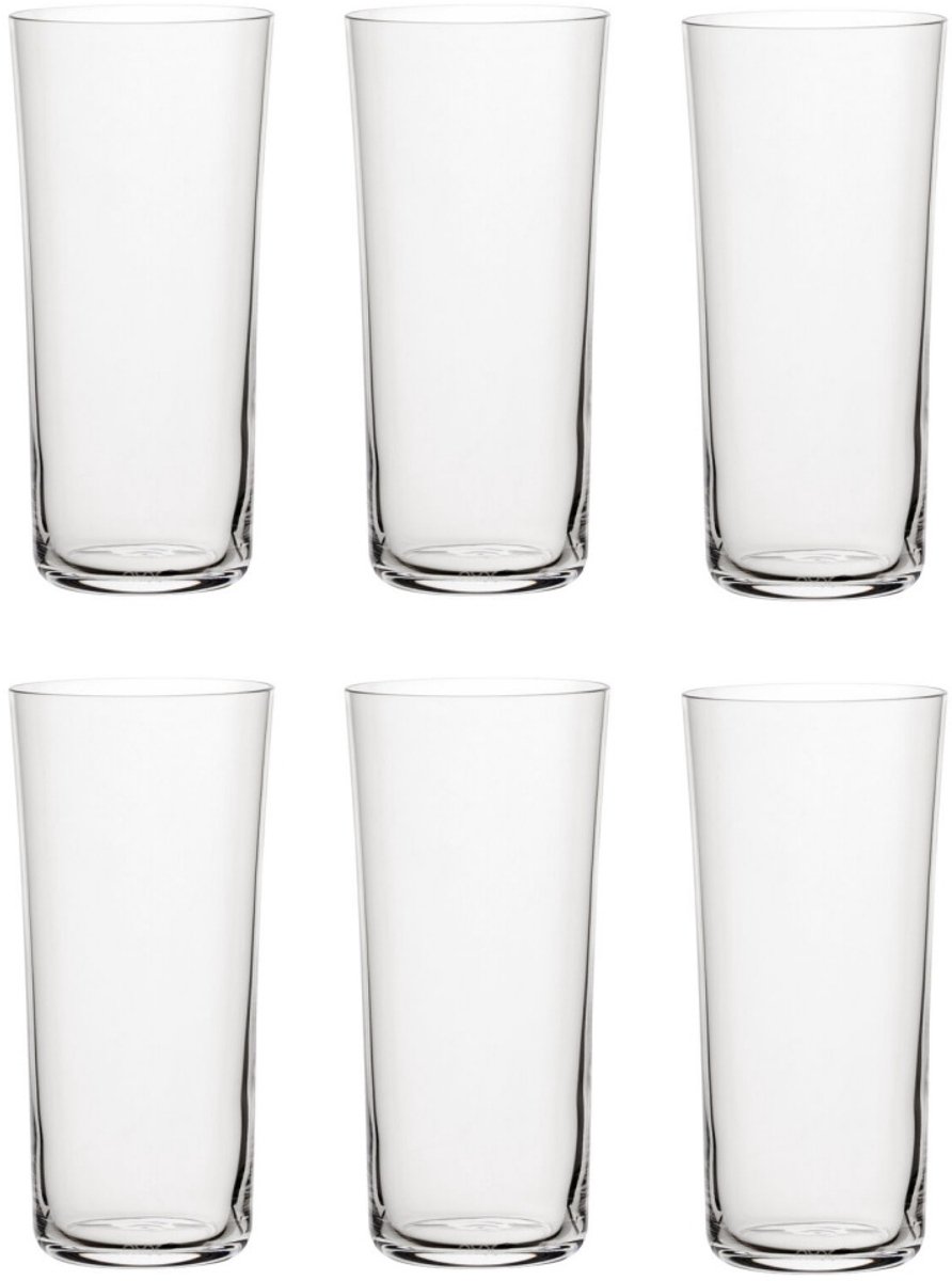 Pasabahce Nude - Longdrinkglas - Savage kristalglas - 33 cl - Transparant glas - Glazenset - 6 stuks