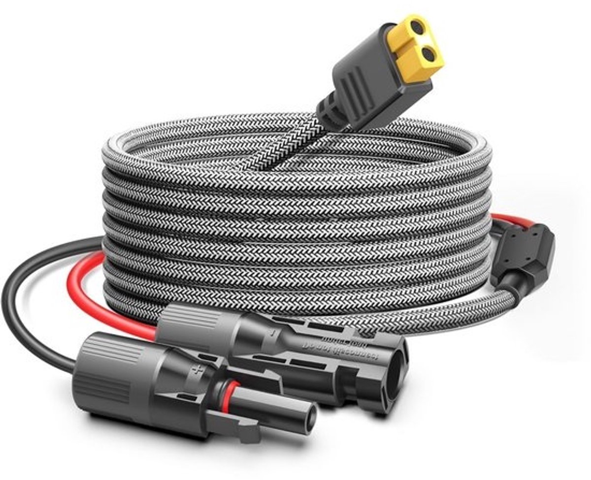 Solarpaneel Kabel Adapter naar XT60 Verlengsnoer voor Power Station - Geschikt voor 60W tot 400W