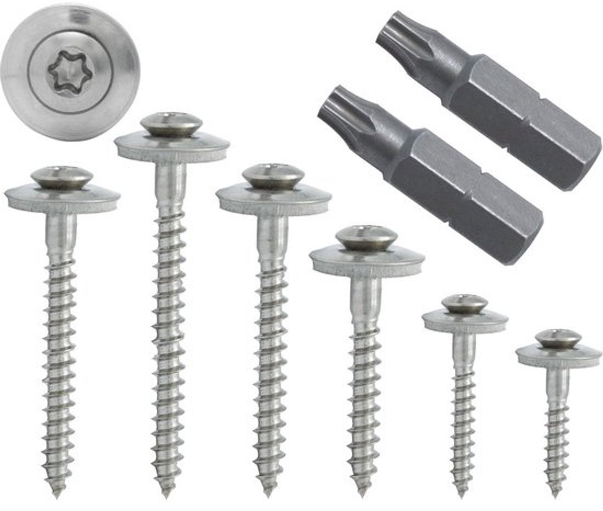 200x RVS Spenglerschroeven met Afdichtschijf 4,5 x 50 mm voor Golfplaten en Dakplaten