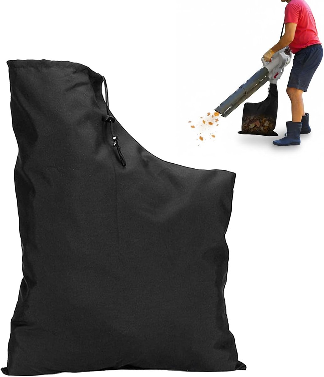 YAGXIG Opvangzak voor bladblazer/stofzuiger - waterdichte bladopvangzak - schoudertas voor bladblazers - universele vervangende bladopvangzak voor bladblazers - opbergzak met grote capaciteit, geschikt voor het schoonmaken van tuin en erf - 3-pack