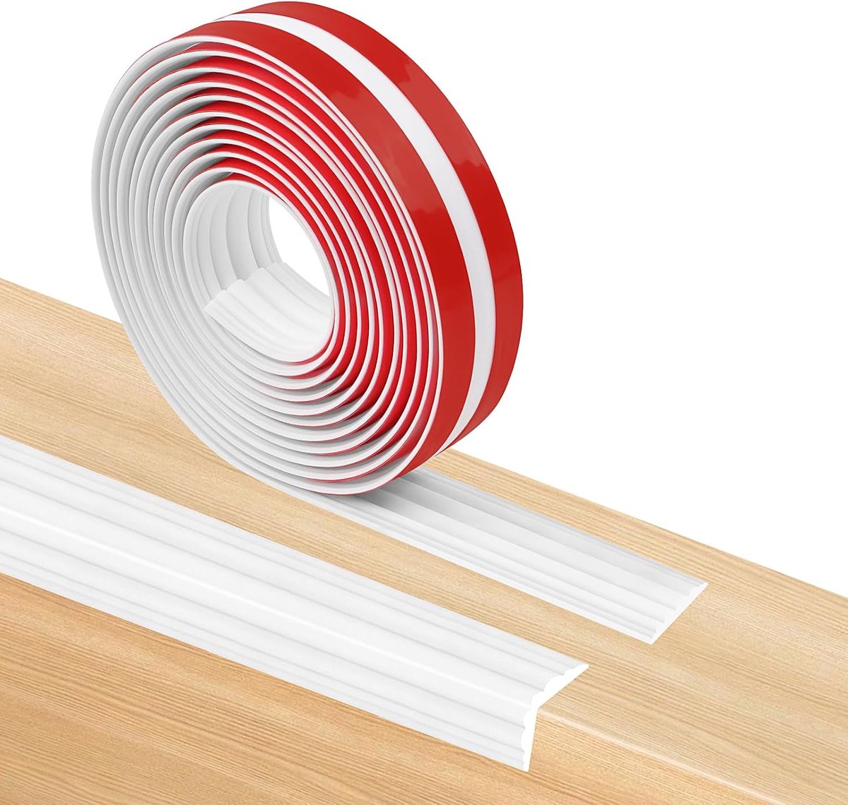 400 cm randbescherming, dik schuim, zelfklevend, multifunctioneel, extra dik, randbescherming voor tafelmeubels (4 cm, wit)