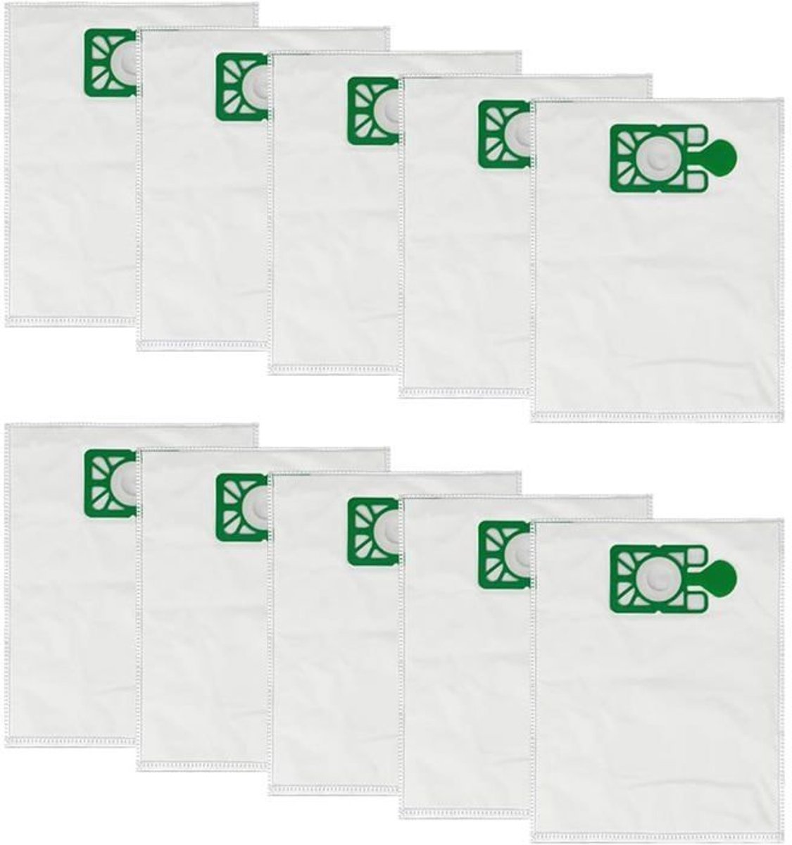 Verpakking van 10 groene filterzakken voor Numatic Henry, Hetty en NVM-1CH stofzuigers, professionele apparatuur