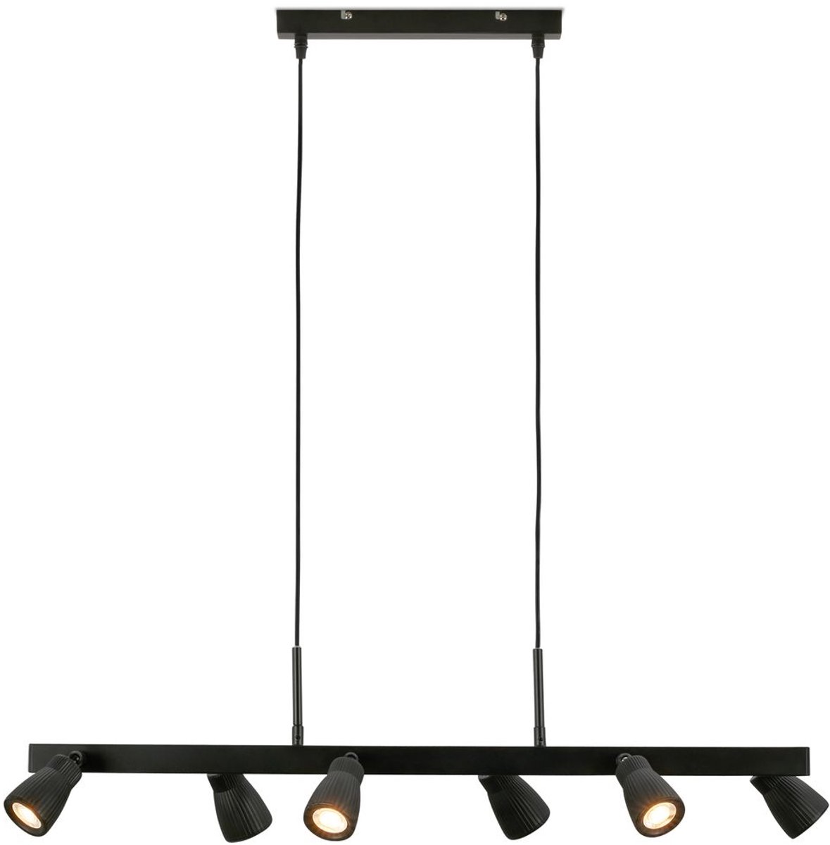 BRILONER Riff - Hanglamp eetkamer - draaibaar en kantelbaar - incl. verlichting - zwart - woonkamer | slaapkamer | eetkamer lamp