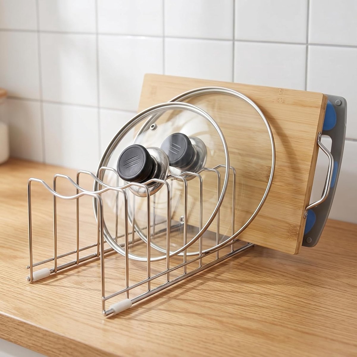 Potdekselhouder Keuken Organizer voor Bakvormen en Pannen - Ruimtebesparend en Praktisch