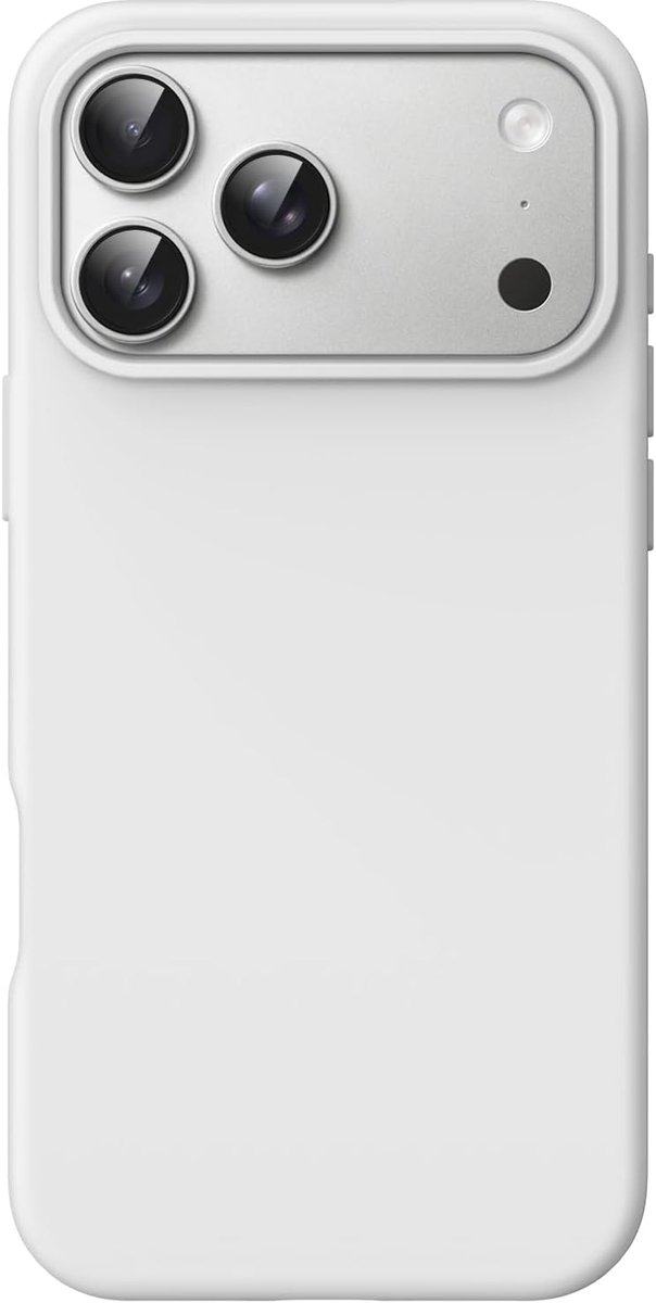 Zandarix Hoesje Geschikt voor Apple iPhone 18 Pro Max - Schokbestendig - Krasbestendig - Microvezel Voering - Ondersteunt Draadloos Opladen - Back Cover Hoesje - Lichtgrijs