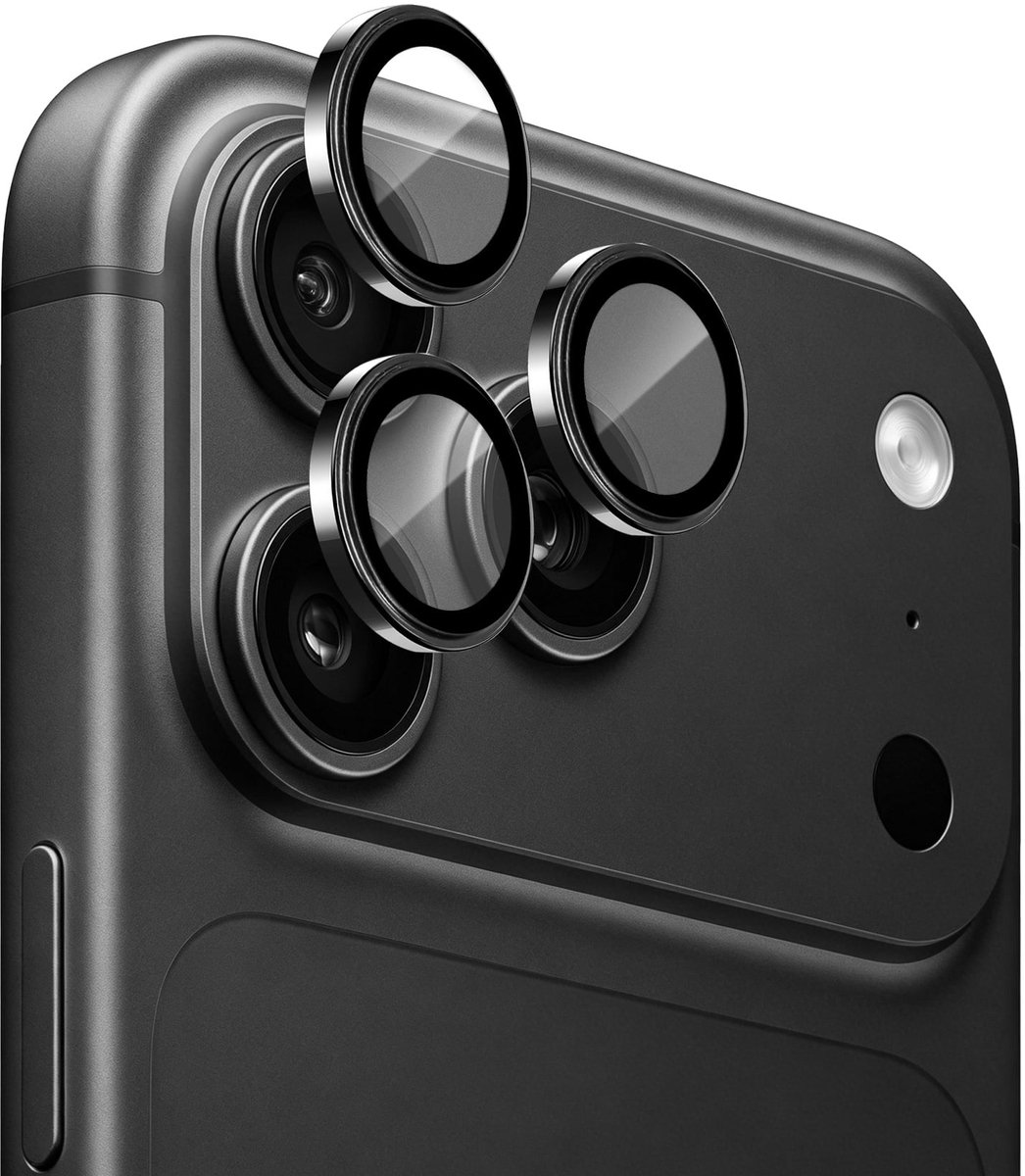 Camera Lens Screen Protector Geschikt voor iPhone 18 Pro / 18 Pro Max Zwart - Screenprotector - Camera Protector iPhone 18 Pro Max