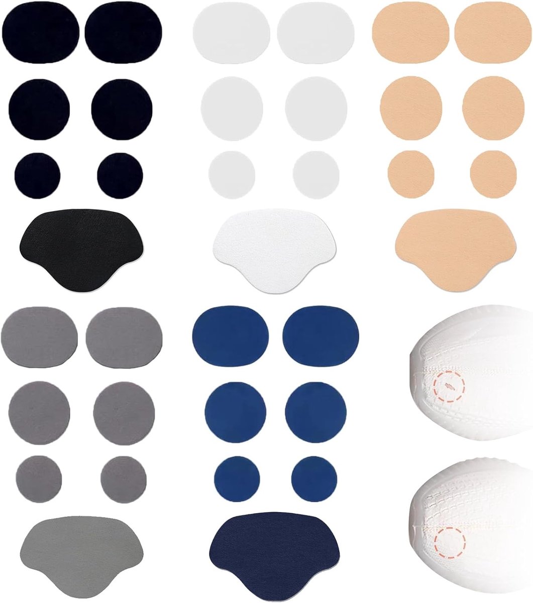 Patches voor sportschoenen, 35 stuks, patches voor sportschoenen, reparatiepatches, reparatie van hielgaten, reparatie van schade aan schoenen met gat voor schoenen, mult